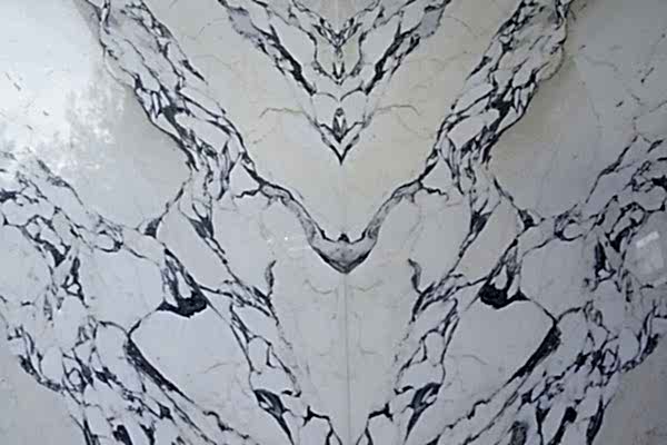 Arabescato marble Book Match